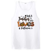 Just A Teacher Who Loves Halloween Pumpkin Witch Costume PosiCharge Competitor Tank