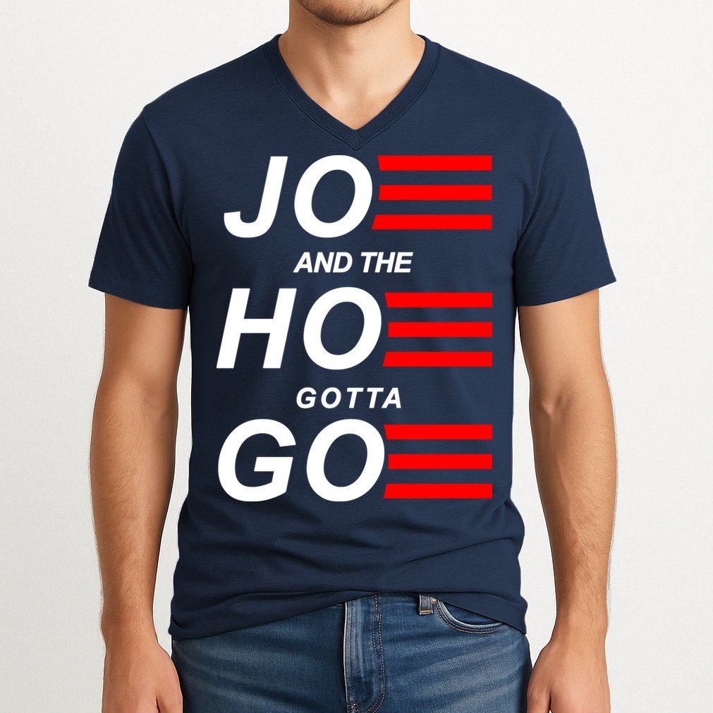 Joe And The Hoe Gotta Go V-Neck T-Shirt