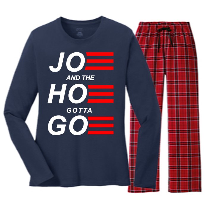 Joe And The Hoe Gotta Go Women's Long Sleeve Flannel Pajama Set 