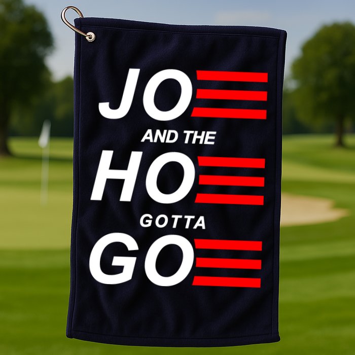 Joe And The Hoe Gotta Go Golf Towel
