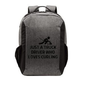 Just A Truck Driver Who Loves Curling Outfit Vector Backpack