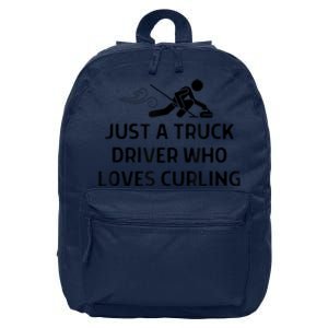 Just A Truck Driver Who Loves Curling Outfit 16 in Basic Backpack