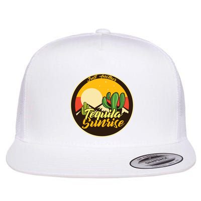 Just Another Tequila Sunrise Graphic Graphic T Flat Bill Trucker Hat