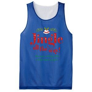 Jingle All The Way Funny Christmas Great Gift Mesh Reversible Basketball Jersey Tank