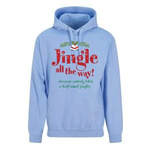 Jingle All The Way Funny Christmas Great Gift Unisex Surf Hoodie