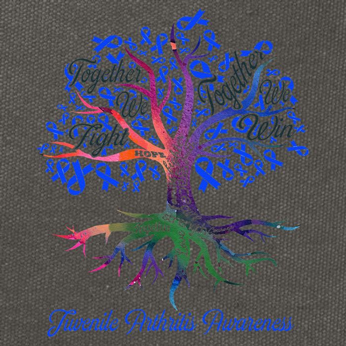 Juvenile Arthritis Together We Fight Together We Win Cotton Canvas Backpack
