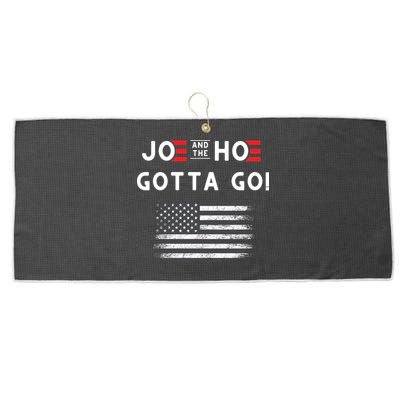 Joe And The Hoe Gotta Go Impeach Biden Large Microfiber Waffle Golf Towel