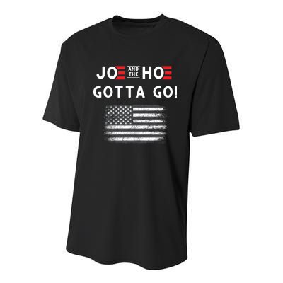 Joe And The Hoe Gotta Go Impeach Biden Youth Performance Sprint T-Shirt