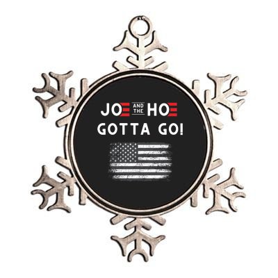 Joe And The Hoe Gotta Go Impeach Biden Metallic Star Ornament