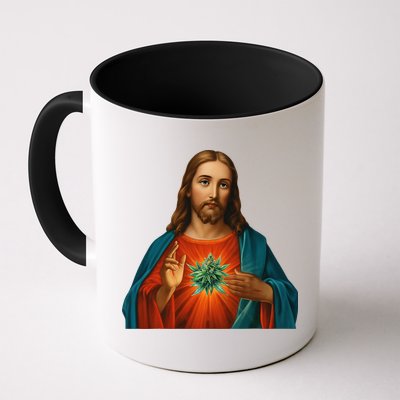 Jesus And The Weed 420 Christians Stoners Mug