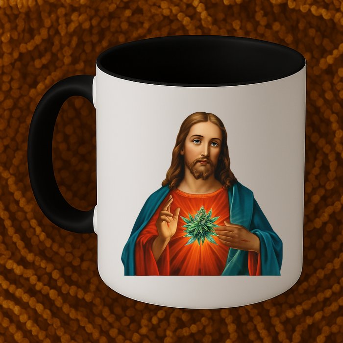 Jesus And The Weed 420 Christians Stoners Mug