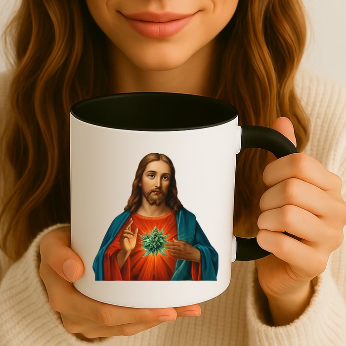 Jesus And The Weed 420 Christians Stoners Mug