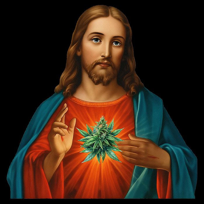 Jesus And The Weed 420 Christians Stoners 16 in Basic Backpack