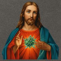Jesus And The Weed 420 Christians Stoners Cotton Canvas Backpack
