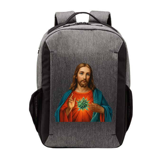 Jesus And The Weed 420 Christians Stoners Vector Backpack