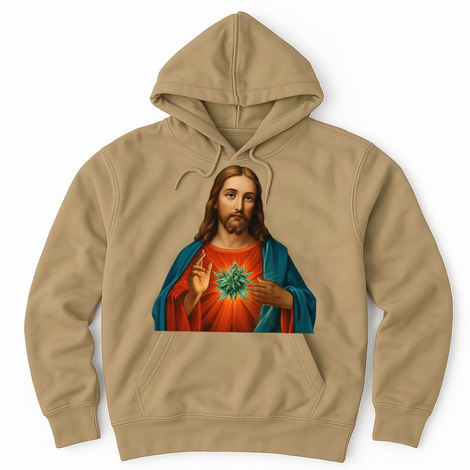 Jesus And The Weed 420 Christians Stoners Hoodie