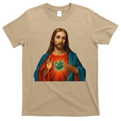 Jesus And The Weed 420 Christians Stoners T-Shirt