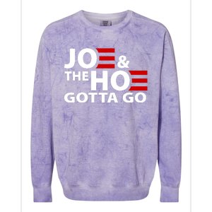 Joe And The Ho Gotta Gotta Go Funny Anti Biden Harris Colorblast Crewneck Sweatshirt