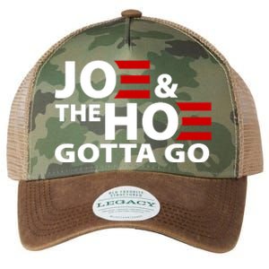 Joe And The Ho Gotta Gotta Go Funny Anti Biden Harris Legacy Tie Dye Trucker Hat