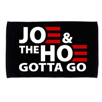 Joe And The Ho Gotta Gotta Go Funny Anti Biden Harris Microfiber Hand Towel