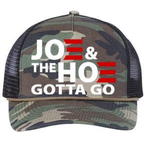 Joe And The Ho Gotta Gotta Go Funny Anti Biden Harris Retro Rope Trucker Hat Cap