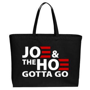 Joe And The Ho Gotta Gotta Go Funny Anti Biden Harris Cotton Canvas Jumbo Tote