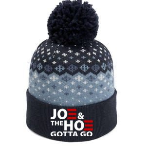 Joe And The Ho Gotta Gotta Go Funny Anti Biden Harris The Baniff Cuffed Pom Beanie