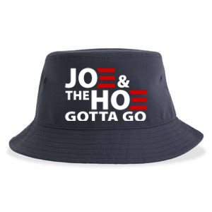 Joe And The Ho Gotta Gotta Go Funny Anti Biden Harris Sustainable Bucket Hat