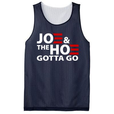 Joe And The Ho Gotta Gotta Go Funny Anti Biden Harris Mesh Reversible Basketball Jersey Tank