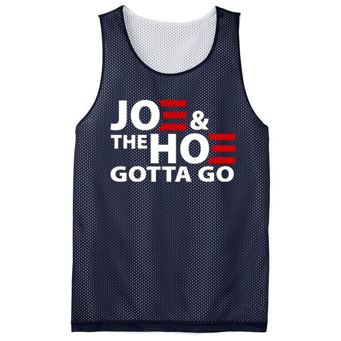 Joe And The Ho Gotta Gotta Go Funny Anti Biden Harris Mesh Reversible Basketball Jersey Tank