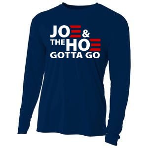 Joe And The Ho Gotta Gotta Go Funny Anti Biden Harris Cooling Performance Long Sleeve Crew