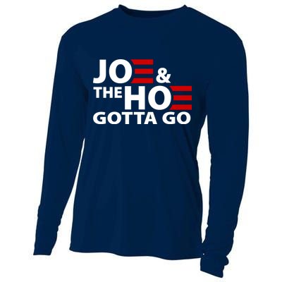 Joe And The Ho Gotta Gotta Go Funny Anti Biden Harris Cooling Performance Long Sleeve Crew