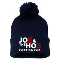 Joe And The Ho Gotta Gotta Go Funny Anti Biden Harris Pom Pom 12in Knit Beanie