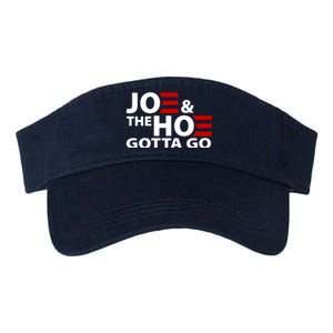 Joe And The Ho Gotta Gotta Go Funny Anti Biden Harris Valucap Bio-Washed Visor