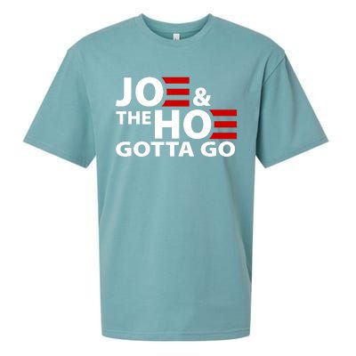 Joe And The Ho Gotta Gotta Go Funny Anti Biden Harris Sueded Cloud Jersey T-Shirt