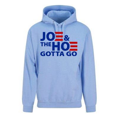 Joe And The Ho Gotta Gotta Go Funny Anti Biden Harris Unisex Surf Hoodie