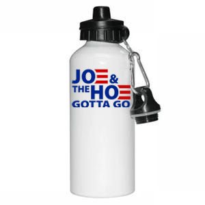 Joe And The Ho Gotta Gotta Go Funny Anti Biden Harris Aluminum Water Bottle 