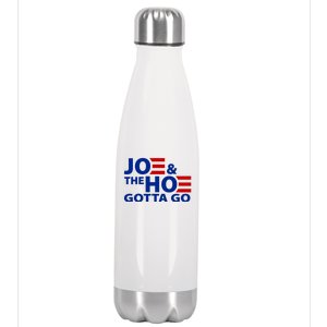 Joe And The Ho Gotta Gotta Go Funny Anti Biden Harris Stainless Steel Insulated Water Bottle