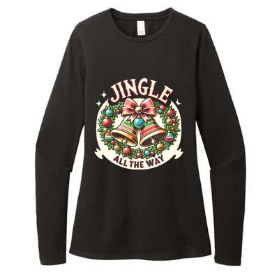 Jingle All The Way Holidays Family Funny Christmas Gift Womens CVC Long Sleeve Shirt