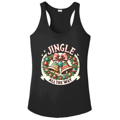 Jingle All The Way Holidays Family Funny Christmas Gift Ladies PosiCharge Competitor Racerback Tank