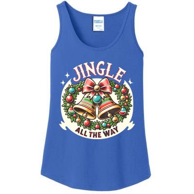 Jingle All The Way Holidays Family Funny Christmas Gift Ladies Essential Tank