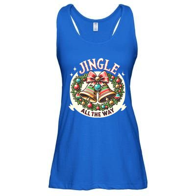 Jingle All The Way Holidays Family Funny Christmas Gift Ladies Essential Flowy Tank