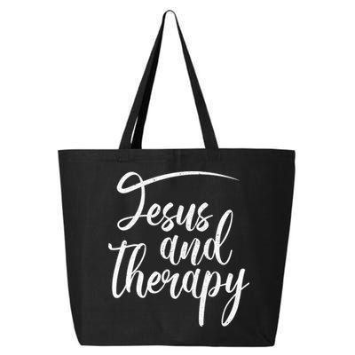 Jesus And Therapy Religious Christian Humor Funny Gift 25L Jumbo Tote