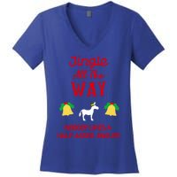 Jingle All The Way Nobody Likes A Halfassed Jingler Gift Women's V-Neck T-Shirt