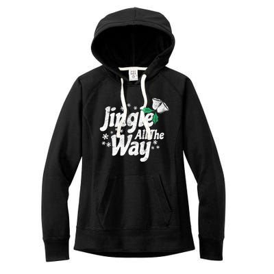 Jingle All The Way Bells Christmas Gift Women's Fleece Hoodie