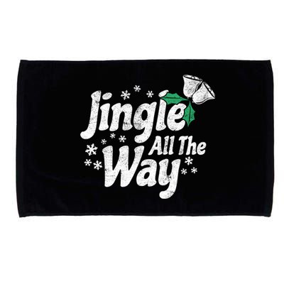 Jingle All The Way Bells Christmas Gift Microfiber Hand Towel