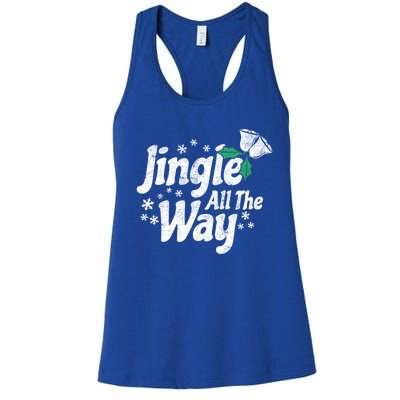 Jingle All The Way Bells Christmas Gift Women's Racerback Tank