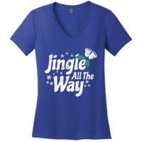 Jingle All The Way Bells Christmas Gift Women's V-Neck T-Shirt