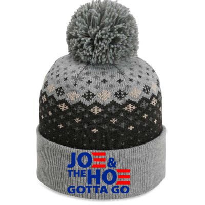 Joe And The Ho Gotta Gotta Go Funny Anti Biden Harris The Baniff Cuffed Pom Beanie