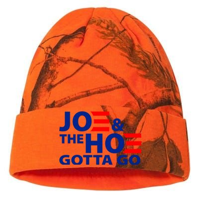 Joe And The Ho Gotta Gotta Go Funny Anti Biden Harris Kati Licensed 12" Camo Beanie